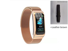 Load image into Gallery viewer, AK12 women smart watch 1.14" IP68 waterproof heart rate stopwatch alarm clock fitness tracker swim watches PK X3 S2 Android IOS