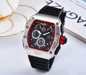 Hot Brand Luxury siliconce  dz Auto Date Week Display  Luminous Diver Watches  Stainless Steel Wrist Watch Male Clock