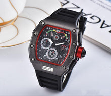 Load image into Gallery viewer, Hot Brand Luxury siliconce  dz Auto Date Week Display  Luminous Diver Watches  Stainless Steel Wrist Watch Male Clock