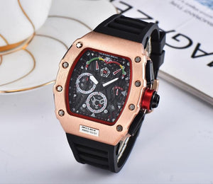 Hot Brand Luxury siliconce  dz Auto Date Week Display  Luminous Diver Watches  Stainless Steel Wrist Watch Male Clock