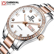 Load image into Gallery viewer, 2019 New CARNIVAL Simple Women Watches Luxury Brand Ladies Automatic Mechanical Watch Women Sapphire Waterproof relogio feminino
