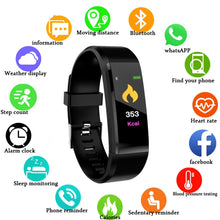 Load image into Gallery viewer, New Smart Watch Men Women Heart Rate Monitor Blood Pressure Waterproof Fitness Tracker Smartwatch Sport Watch for IOS Android