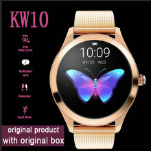 Load image into Gallery viewer, KW10 Smart Watch Women 2018 IP68 Waterproof Heart Rate Monitoring Bluetooth For Android IOS Fitness Bracelet Smartwatch