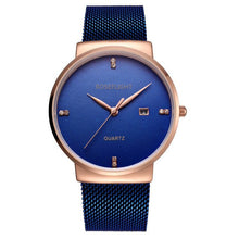 Load image into Gallery viewer, Top brand ROSEFLIGHT Blue new Women Metal Strap Wristwatch High quality Quartz-watches Luxury Dresses Women Watches