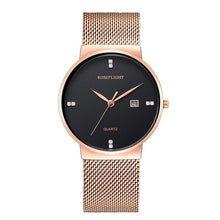 Load image into Gallery viewer, Top brand ROSEFLIGHT Blue new Women Metal Strap Wristwatch High quality Quartz-watches Luxury Dresses Women Watches
