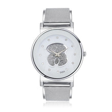Load image into Gallery viewer, Relogios Femininos 2019 New Luxury Brand Bear Fashion Diamond Quartz Watches Chasy Women Stainless Steel Dress Watch reloj mujer