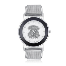 Load image into Gallery viewer, Relogios Femininos 2019 New Luxury Brand Bear Fashion Diamond Quartz Watches Chasy Women Stainless Steel Dress Watch reloj mujer