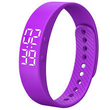 Load image into Gallery viewer, Fashion Colour Luminous Clock LED Digital Watch Waterproof Women Electric LED Sports Watches Smart Charging Bracelet Wristwatch