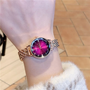 Green wathes women Luxury Dial Bracelet Quartz Clock Fashion Metal Silver Belt Fashion Creative Dress Watches For Ladies Gift