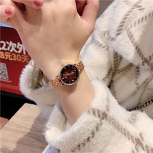 Load image into Gallery viewer, Green wathes women Luxury Dial Bracelet Quartz Clock Fashion Metal Silver Belt Fashion Creative Dress Watches For Ladies Gift