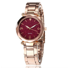 Load image into Gallery viewer, Romantic Women Watches Star Sky Dial Clock Luxury Rose Gold Bracelet Wrist Ladies Watches reloj mujer Drop Shipping D30