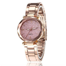 Load image into Gallery viewer, Romantic Women Watches Star Sky Dial Clock Luxury Rose Gold Bracelet Wrist Ladies Watches reloj mujer Drop Shipping D30