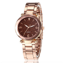 Load image into Gallery viewer, Romantic Women Watches Star Sky Dial Clock Luxury Rose Gold Bracelet Wrist Ladies Watches reloj mujer Drop Shipping D30