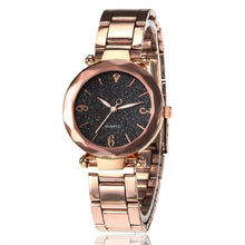 Load image into Gallery viewer, Romantic Women Watches Star Sky Dial Clock Luxury Rose Gold Bracelet Wrist Ladies Watches reloj mujer Drop Shipping D30
