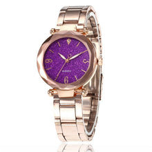 Load image into Gallery viewer, Romantic Women Watches Star Sky Dial Clock Luxury Rose Gold Bracelet Wrist Ladies Watches reloj mujer Drop Shipping D30