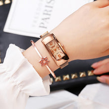Load image into Gallery viewer, Luxury Ladies Dress Watch Rose Gold 2019 New Fashion Casual Diamond Watch Female Wrist Watches Steel Magnetic Mesh Women Clock