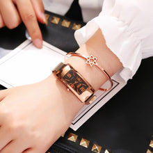 Load image into Gallery viewer, Luxury Ladies Dress Watch Rose Gold 2019 New Fashion Casual Diamond Watch Female Wrist Watches Steel Magnetic Mesh Women Clock