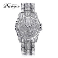 Load image into Gallery viewer, 2020 Women Bling Watch Fashion luxury watches Ladies Crystal Diamond clock stainless steel wristwatch fashion silver reloj mujer