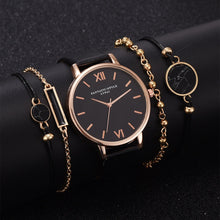 Load image into Gallery viewer, Watch Set Women 5pcs Woman Quartz Wristwatch Leather Ladies Bracelet Luxury Watch Casual Relogio Femenino Gift For Girlfriend