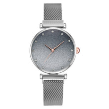 Load image into Gallery viewer, Fashionable Women Magnet Watches Luxury Ladies Alloy Strap Wristwatches Casual Female Starry SkyGradient Watch Relogio Feminino