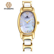 Load image into Gallery viewer, STARKING Fashion Lady Rose Gold Women Watch Japan Movement Ceramic Women Dress Watches Quartz Montre Armbandsur BL0881