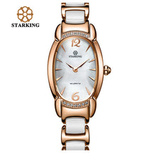 Load image into Gallery viewer, STARKING Fashion Lady Rose Gold Women Watch Japan Movement Ceramic Women Dress Watches Quartz Montre Armbandsur BL0881