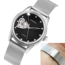 Load image into Gallery viewer, HVENSHI Watch women Automatic Waterproof Top Brand Mechanical Watches Full Stainless steel Rose Gold Clocks Elegant Ladies Watch