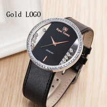 Load image into Gallery viewer, Luxury Rhinestones Clear Women's Watch Japan Quartz Hours Fine Fashion Leather Bracelet Girl's Birthday Gift Royal Crown