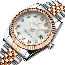 Load image into Gallery viewer, Famous Brand Fashion Luxury  Steel Metal band ROSE GOLD  Bracelet watch for Men and Women Gift Dress Watches relogio masculino