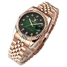 Load image into Gallery viewer, Famous Brand Fashion Luxury  Steel Metal band ROSE GOLD  Bracelet watch for Men and Women Gift Dress Watches relogio masculino