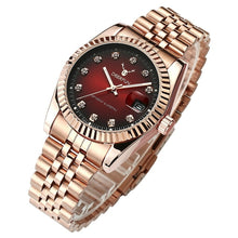 Load image into Gallery viewer, Famous Brand Fashion Luxury  Steel Metal band ROSE GOLD  Bracelet watch for Men and Women Gift Dress Watches relogio masculino