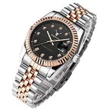 Load image into Gallery viewer, Famous Brand Fashion Luxury  Steel Metal band ROSE GOLD  Bracelet watch for Men and Women Gift Dress Watches relogio masculino