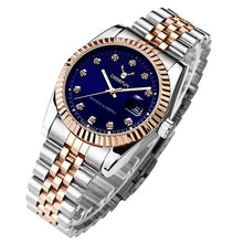 Load image into Gallery viewer, Famous Brand Fashion Luxury  Steel Metal band ROSE GOLD  Bracelet watch for Men and Women Gift Dress Watches relogio masculino