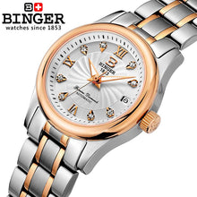 Load image into Gallery viewer, Switzerland BINGER Women&#39;s watches luxury18K gold Mechanical Wristwatches full stainless steel Waterproof Wristwatches B-603L-5