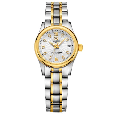 Switzerland BINGER Women's watches luxury18K gold Mechanical Wristwatches full stainless steel Waterproof Wristwatches B-603L-5