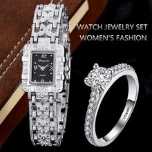 Load image into Gallery viewer, Top Brand Women Luxury Watch Quartz Bracelet Stainless Steel Watch Set Ladies Girls Dress Silver Wristwatch Relogios Feminino