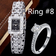 Load image into Gallery viewer, Top Brand Women Luxury Watch Quartz Bracelet Stainless Steel Watch Set Ladies Girls Dress Silver Wristwatch Relogios Feminino