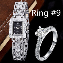 Load image into Gallery viewer, Top Brand Women Luxury Watch Quartz Bracelet Stainless Steel Watch Set Ladies Girls Dress Silver Wristwatch Relogios Feminino