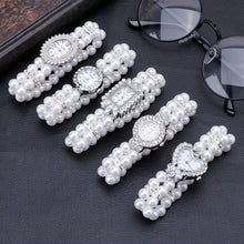 Load image into Gallery viewer, Women Watch Simulated Pearl Rhinestone Luxury Elegant Wrist Band Bracelet Jewelry Gifts Lady Elastic Universal Charms