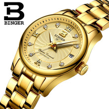 Load image into Gallery viewer, Luxury Full Gold Bracelet Watches for Women High Quality Switzerland Brand Automatic Full Steel Wrist watch Self-wind Crystals