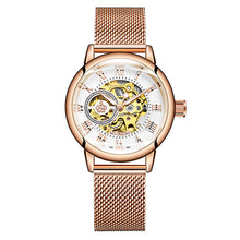 Load image into Gallery viewer, ORKINA Automatic mechanical watch women Rose Gold watch Lady relojes mujer women wristwatches Girl Dress Clock Montre Femme