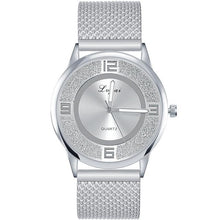 Load image into Gallery viewer, Relogio Feminino Silver Minimalist Watch Aluminum Band Stainless Steel Analog Quartz Wristwatch Women Female Luxury Watches