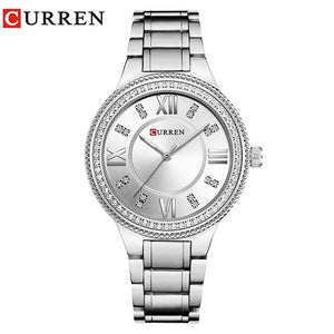 CURREN women watches fashion luxury watch fashion All Stainless Steel High Quality Diamond Ladies Watch Women Rhinestone Watches