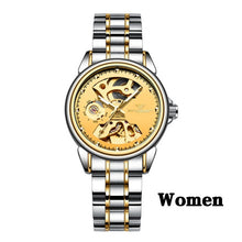 Load image into Gallery viewer, New Fashion Women Mechanical Watch Skeleton Design Top Brand Luxury Full Steel Waterproof Female Automatic Clock Montre Femme