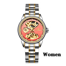 Load image into Gallery viewer, New Fashion Women Mechanical Watch Skeleton Design Top Brand Luxury Full Steel Waterproof Female Automatic Clock Montre Femme