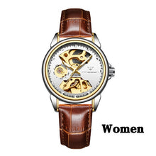 Load image into Gallery viewer, New Fashion Women Mechanical Watch Skeleton Design Top Brand Luxury Full Steel Waterproof Female Automatic Clock Montre Femme