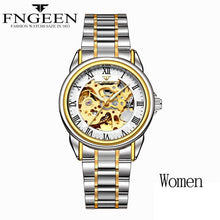 Load image into Gallery viewer, Women Watches Automatic Mechanical Watch Female Tourbillon Clock Reloj Mujer Skeleton Hour Top Brand Wristwatch Relogio Feminino