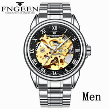 Load image into Gallery viewer, Women Watches Automatic Mechanical Watch Female Tourbillon Clock Reloj Mujer Skeleton Hour Top Brand Wristwatch Relogio Feminino