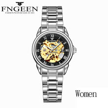 Load image into Gallery viewer, Women Watches Automatic Mechanical Watch Female Tourbillon Clock Reloj Mujer Skeleton Hour Top Brand Wristwatch Relogio Feminino