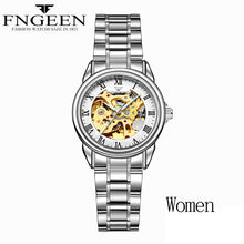 Load image into Gallery viewer, Women Watches Automatic Mechanical Watch Female Tourbillon Clock Reloj Mujer Skeleton Hour Top Brand Wristwatch Relogio Feminino